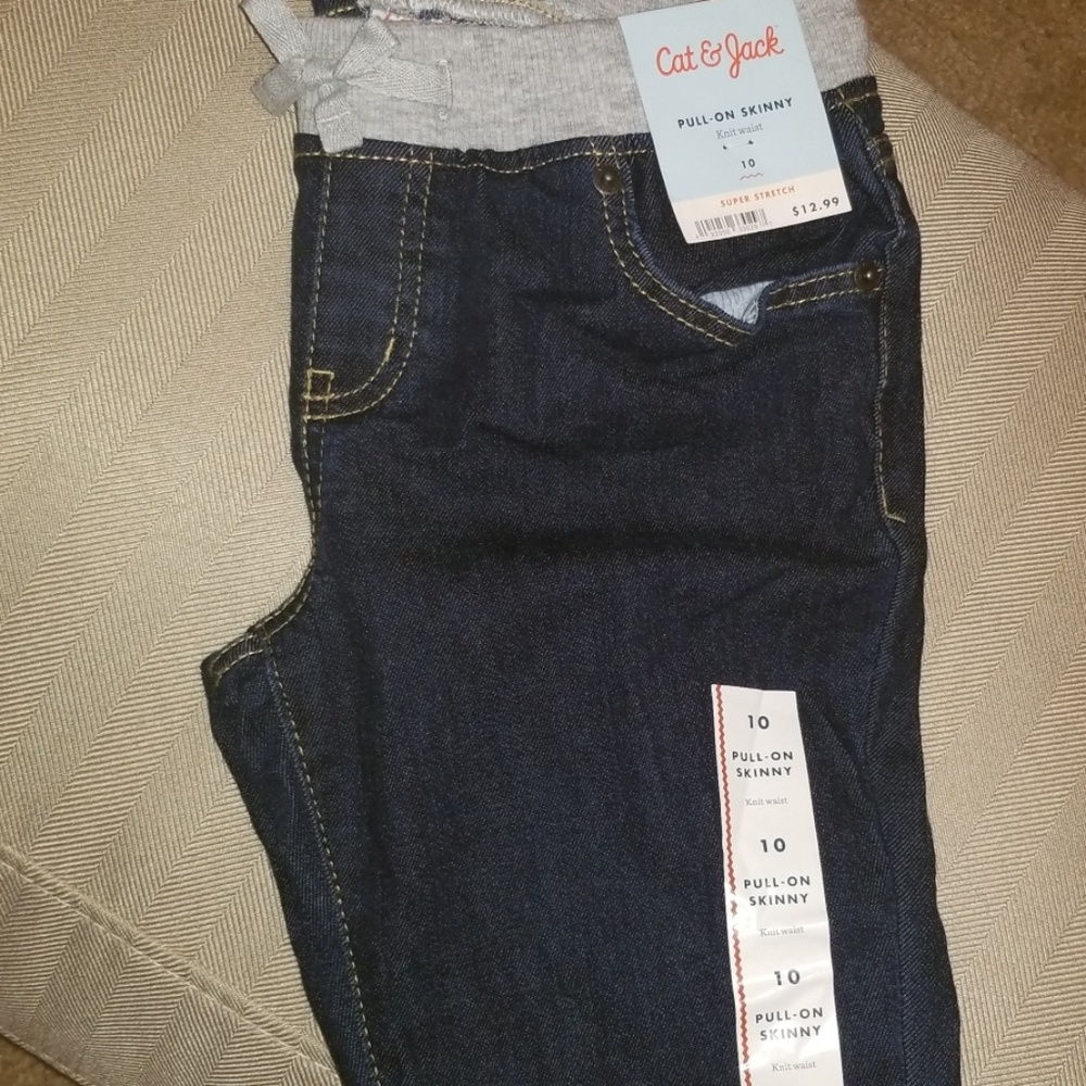 Girls Size 10 Pull On Skinny Jeans